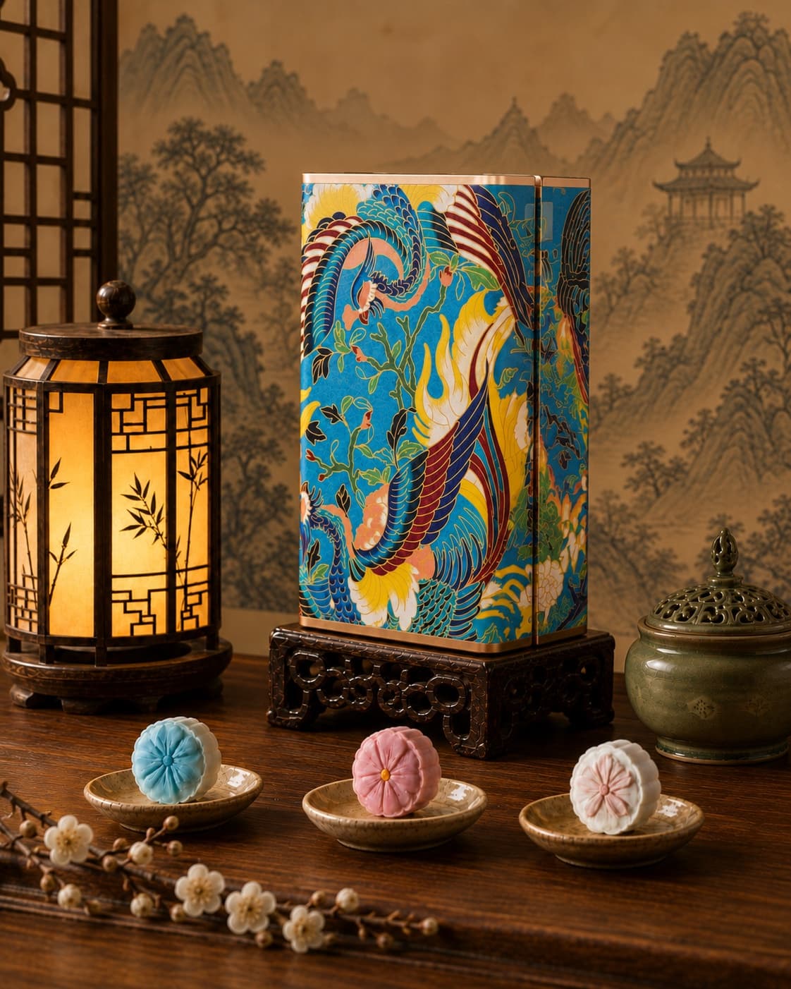 Phoenix Moon Cake Gift Tin, right side