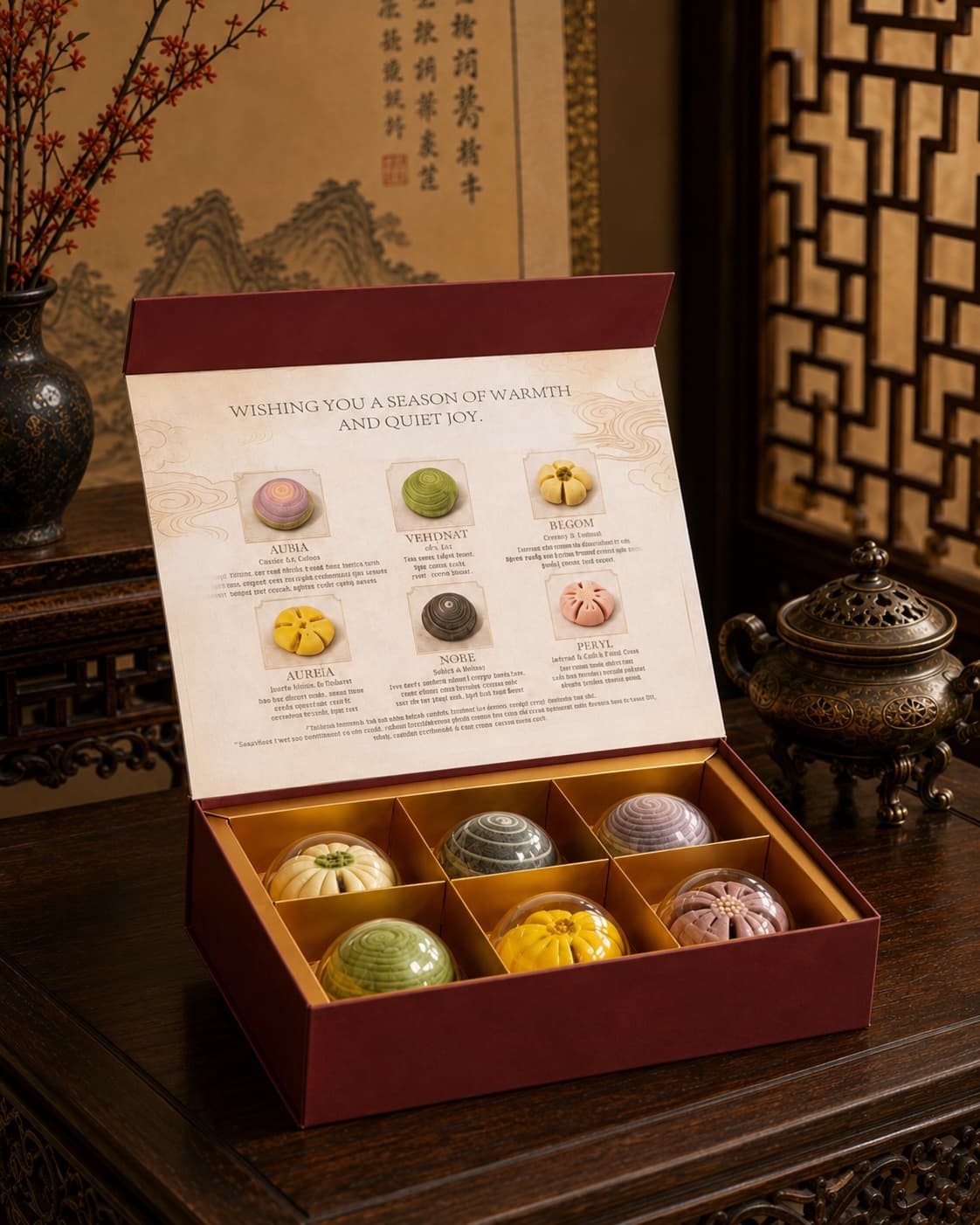 Signature Moon Cake Gift Box, low-angle hero