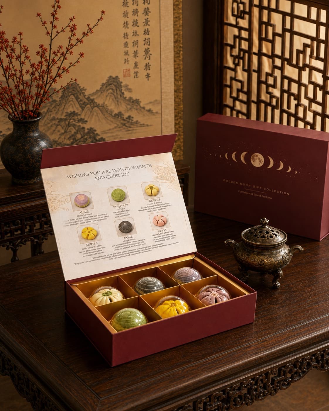Signature Moon Cake Gift Box, wide lifestyle