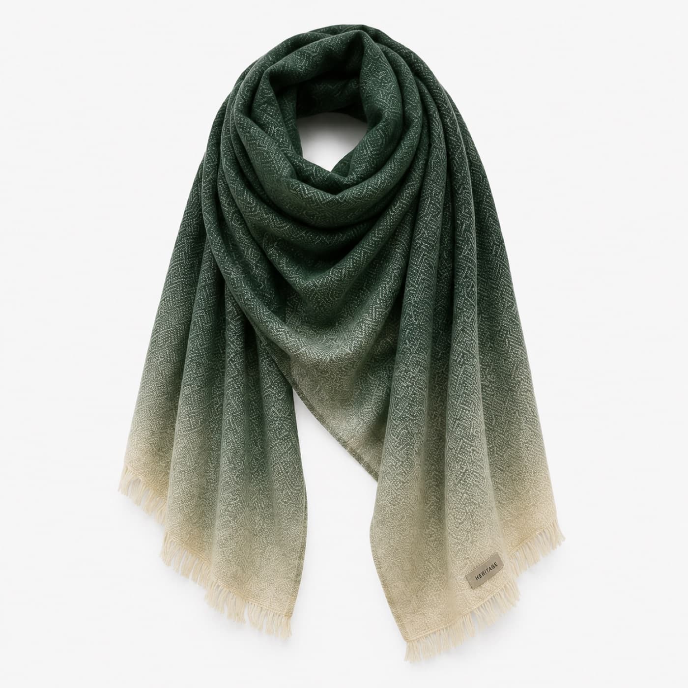 Forest Green Ombre Scarf, main view